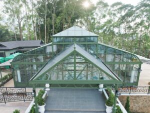 Victorian Style Steel And Glass Greenhouse